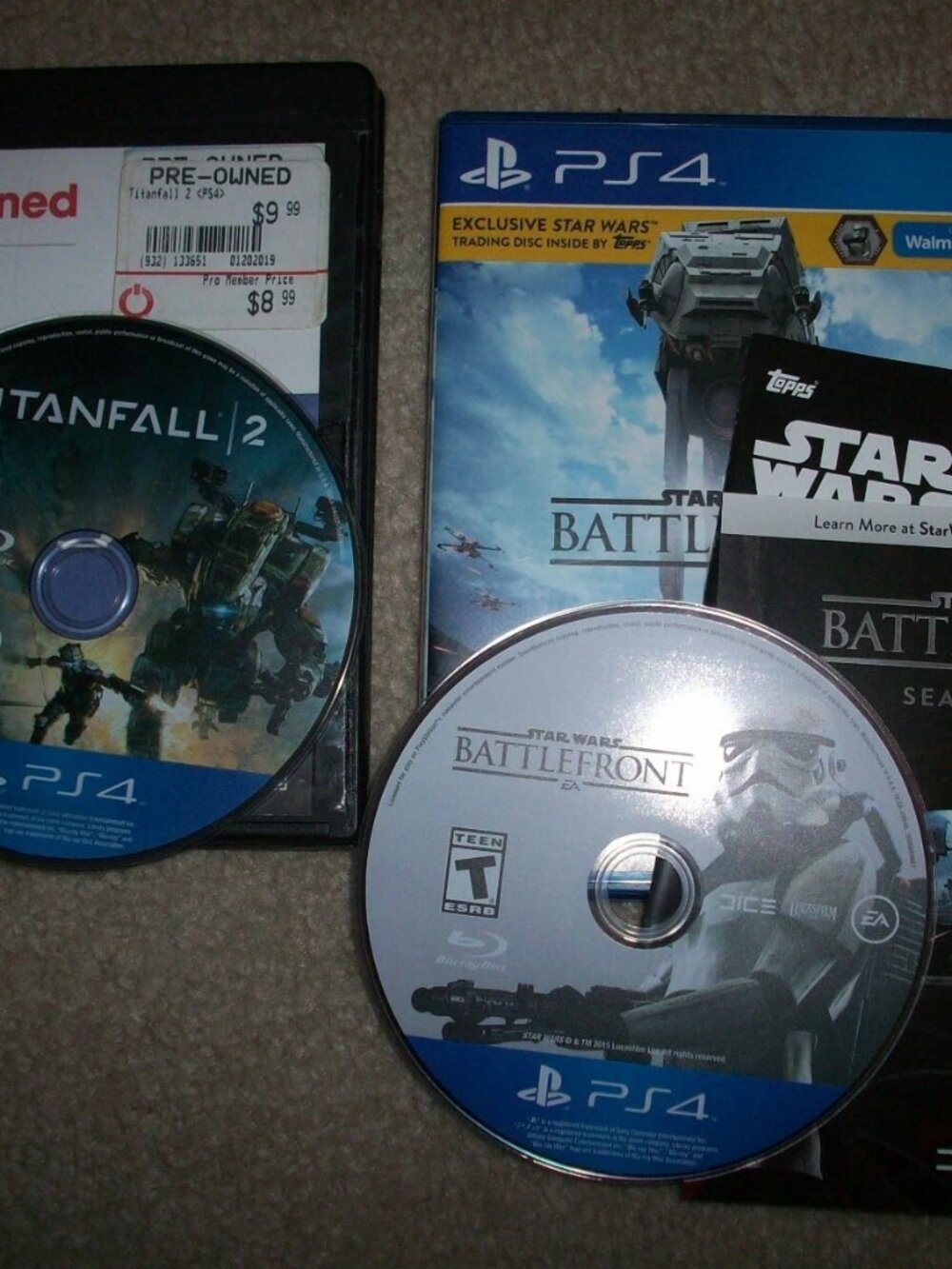 Star Wars: Battlefront & Titanfall 2 Game Lot Playstation 4 PS4 Tested Working